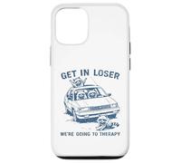 Carcasa para iPhone 12/12 Pro Divertido Mapache Entrar en Perdedor Vamos a Terapia sarcástica