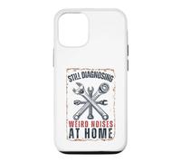 Carcasa para iPhone 12/12 Pro Divertido mecánico de automóviles Sigue diagnosticando Ruidos extraños en casa