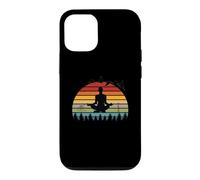 Carcasa para iPhone 12/12 Pro Divertidos Instructores de Yoga para meditación, diseño Retro