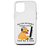 Carcasa para iPhone 12/12 Pro Dog Gamer En Internet, Nadie Sabe Que Eres un Perro