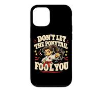 Carcasa para iPhone 12/12 Pro Don't Let The Ponytail Fool You Karate Girls Cinturón Negro