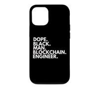 Carcasa para iPhone 12/12 Pro Dope Black Man Ingeniero de Blockchain Orgullo afroamericano