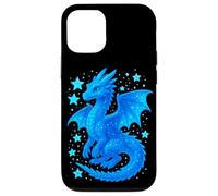 Carcasa para iPhone 12/12 Pro Dragon Azul Mistico Ilustracion Fantasia Celestial Adorable