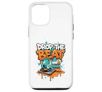 Carcasa para iPhone 12/12 Pro Drop The Beat Street Art DJ Auriculares de Vinilo para Tocadiscos