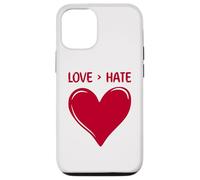 Carcasa para iPhone 12/12 Pro El Amor es más Grande Que el Odio Corazón Bonito Dulce