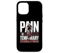 Carcasa para iPhone 12/12 Pro El Dolor es ciclocross Temporal para Siempre Bicicleta ciclocross Bicicleta