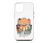 Carcasa para iPhone 12/12 Pro El Verano es Donde mi Alma Respira Amantes del Surf Tropical Beach