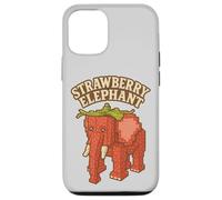 Carcasa para iPhone 12/12 Pro Elefante Fresa Divertido Italiano Brainrot Slang Juegos Meme