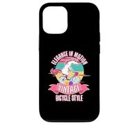 Carcasa para iPhone 12/12 Pro Elegance Motion Vintage Bicicleta Unicornio en Bicicleta