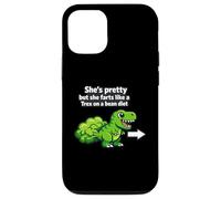 Carcasa para iPhone 12/12 Pro Ella es Bonita Pero se Tira un Pedo como un T Rex en la Dieta de Frijoles