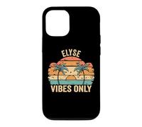 Carcasa para iPhone 12/12 Pro Elyse Vibes Only Cute Retro Girls Elyse Name