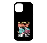 Carcasa para iPhone 12/12 Pro En Caso de Emergencia Guardar mi Ukelele Primer músico