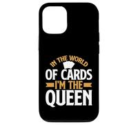 Carcasa para iPhone 12/12 Pro En el Mundo de Las Cartas im The Queen Trading Card