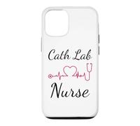 Carcasa para iPhone 12/12 Pro Enfermera cardíaca Cath Lab ECG CVT Enfermería Heart Beat Tech