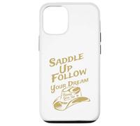 Carcasa para iPhone 12/12 Pro Ensilla y Sigue tu sueño, Nunca te Des por vencido