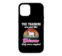 Carcasa para iPhone 12/12 Pro Entrenamiento TRX/Funny Colorful Unicorn Personal Trainers
