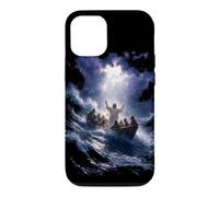 Carcasa para iPhone 12/12 Pro Epic Bible Story Christian Graphic - Jesus Calming The Storm