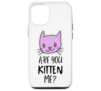 Carcasa para iPhone 12/12 Pro ¿Eres Gatito, Tengo razón? Signo de maullido, Gatito Divertido