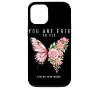 Carcasa para iPhone 12/12 Pro Eres Libre de Volar extiende Tus alas Mariposa