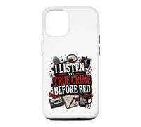 Carcasa para iPhone 12/12 Pro Escucho a True Crime Antes de acostarme