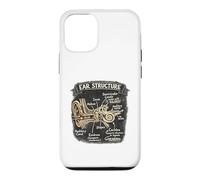 Carcasa para iPhone 12/12 Pro Especialistas en audífonos ENT Doctor Graphic Cóclea Anatomía