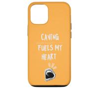 Carcasa para iPhone 12/12 Pro Espeleología alimenta mi corazón Cave Explorer Espeleología Pasatiempo