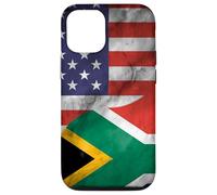 Carcasa para iPhone 12/12 Pro Estados Unidos y Sudáfrica Yin Yang - Bandera sudafricana Americana