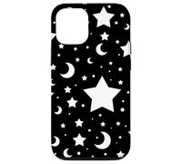 Carcasa para iPhone 12/12 Pro Estrellas Lunas Lindo Espacio Negro Galaxy Patrón