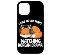 Carcasa para iPhone 12/12 Pro Estuve Despierto Toda la Noche Viendo Drama Coreano Divertido Amante del K-Drama