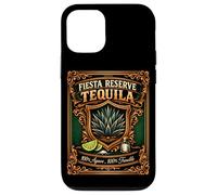 Carcasa para iPhone 12/12 Pro Etiqueta de Tequila Fiesta Reserve 100% Agave 100% Trouble Funny