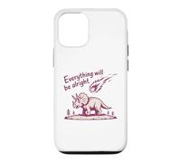 Carcasa para iPhone 12/12 Pro Everything Is Alright Dinosaur Asteroid Chaos Graphic Retro