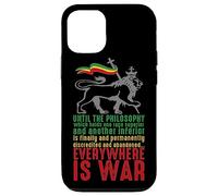 Carcasa para iPhone 12/12 Pro Everywhere IS War Discurso Haile Selassie León Judá Reggae