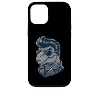Carcasa para iPhone 12/12 Pro Fantásticos Tonos de Estilo Rock Roll Retro Tipo Dinosaurio T-Rex