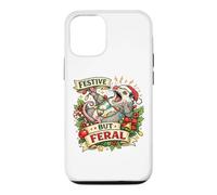 Carcasa para iPhone 12/12 Pro Festive But Feral Opossum Christmas Funny