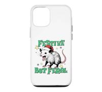 Carcasa para iPhone 12/12 Pro Festive But Feral Possum Design Christmas Humor