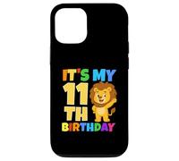 Carcasa para iPhone 12/12 Pro Fiesta temática de Safari de león de cumpleaños número 11