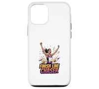 Carcasa para iPhone 12/12 Pro Finish Line Chaser Running Motivación Atleta Diseño