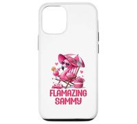Carcasa para iPhone 12/12 Pro Flamazing Sammy Pink Flamingo Tropical Beach Trip Mujer
