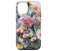 Carcasa para iPhone 12/12 Pro Floral Flower Pattern Botanical Nature Garden Bloom Cute