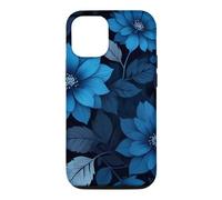 Carcasa para iPhone 12/12 Pro Flores Azul Oscuro Midnight Floral