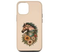 Carcasa para iPhone 12/12 Pro Flores Silvestres Boho Wild Horses Western Summer Country