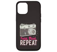Carcasa para iPhone 12/12 Pro Focus Shoot Repeat Photography Photographer Camera Vintage