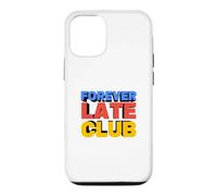 Carcasa para iPhone 12/12 Pro Forever Late Club: Lema Divertido en 3D Block Shadow