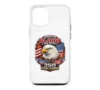 Carcasa para iPhone 12/12 Pro Forjado de Sangre y Tripas 250 años América Águila Calva