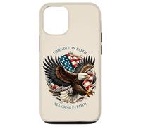 Carcasa para iPhone 12/12 Pro Founded and Standing in Faith Vintage Watercolor Eagle 1776