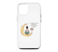 Carcasa para iPhone 12/12 Pro Frase Alla Luna Porta Fortuna Ilustración Acuarela
