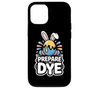 Carcasa para iPhone 12/12 Pro Frase Divertida Pascua Prepare To Dye Huevo