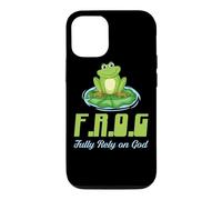 Carcasa para iPhone 12/12 Pro Frog Confíe plenamente en Dios Clásico Cristiano Fe & Religión