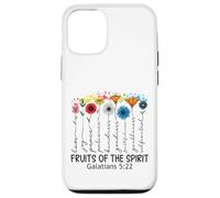 Carcasa para iPhone 12/12 Pro Fruits of The Spirit Gálatas 5 22 Verso de la Biblia Cristiano