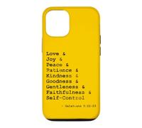 Carcasa para iPhone 12/12 Pro Frutas del Espíritu Palabras